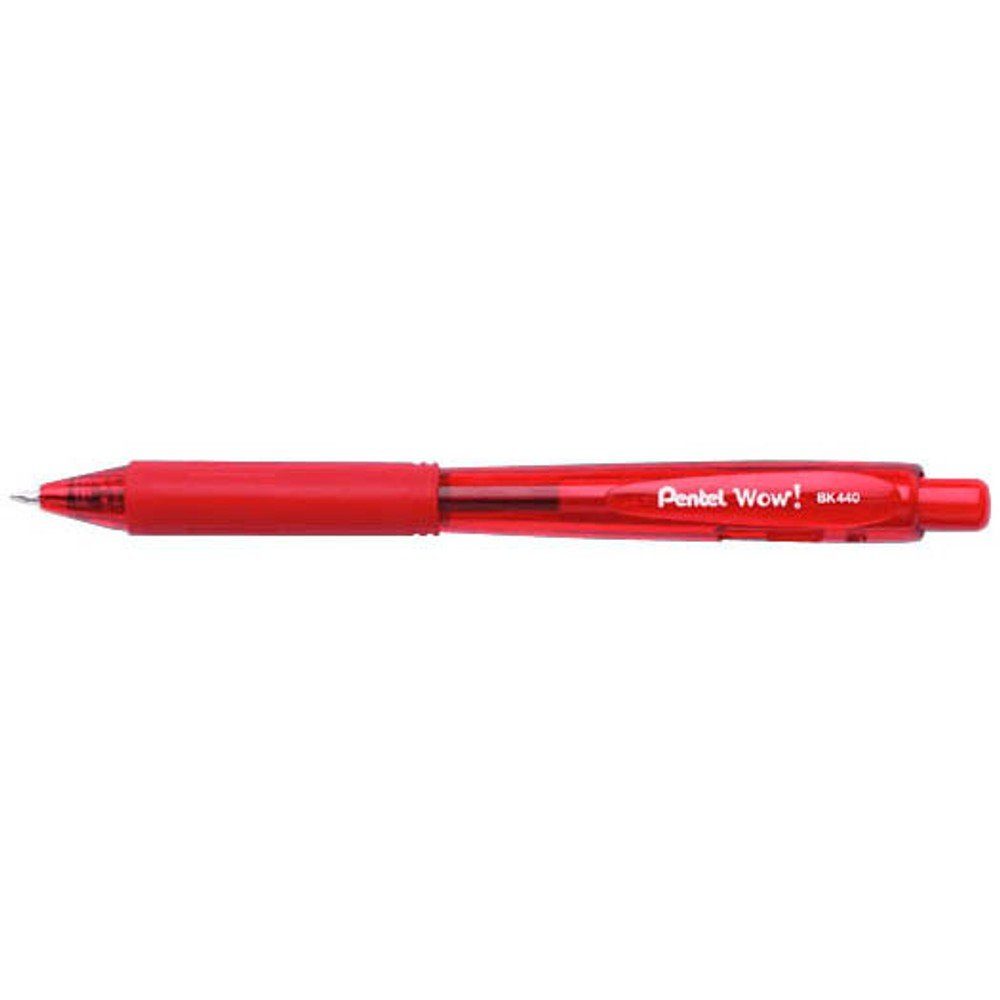 PENTEL Kugelschreiber 12x Pentel BK440-B Kugelschreiber rot Schreibfarbe rot
