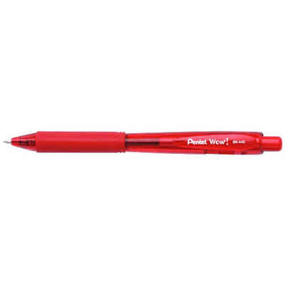 PENTEL Kugelschreiber Pentel Druckkugelschreiber WOW BK440, rot