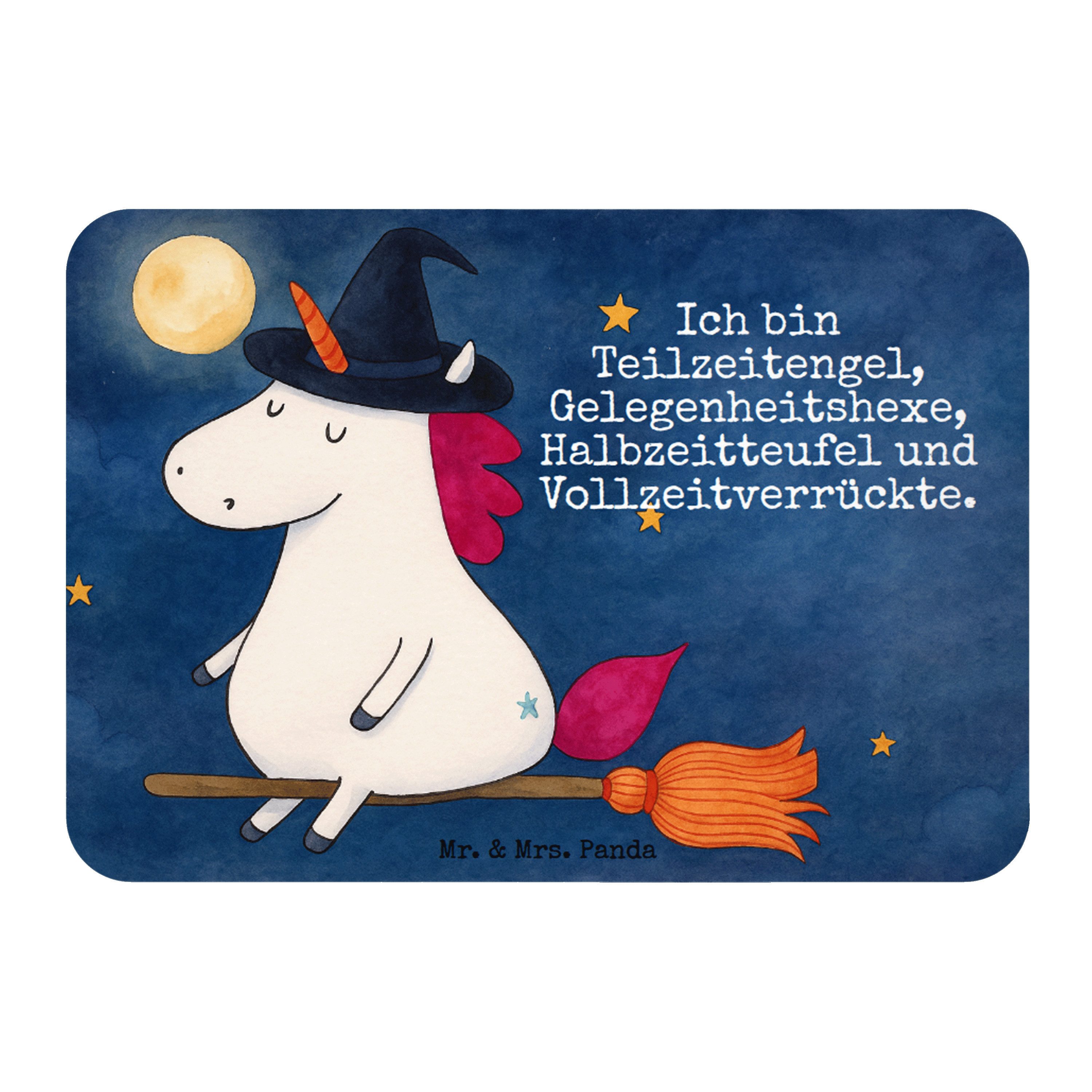 Mr. & Mrs. Panda Magnet Einhorn Hexe Design, magnet, Weiß, Engel, Dekomagnet, whiteboardmagne (Packung), Zicke holzmagnet Frau