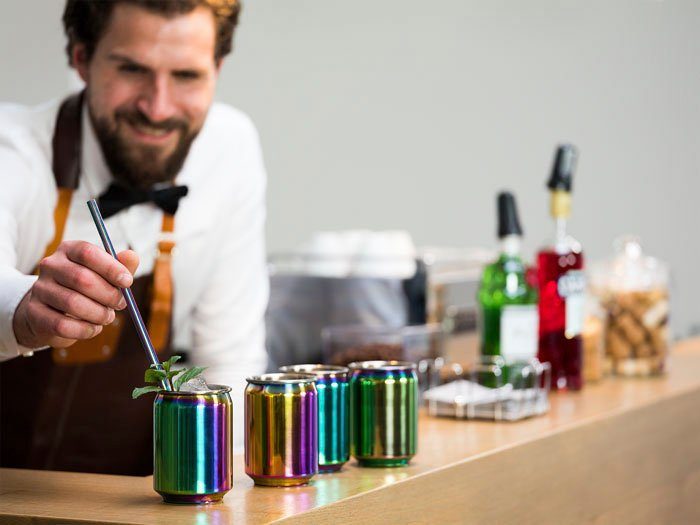 Buddy's Becher Can, 4-tlg., Edelstahl, 350 ml, 4-teilig