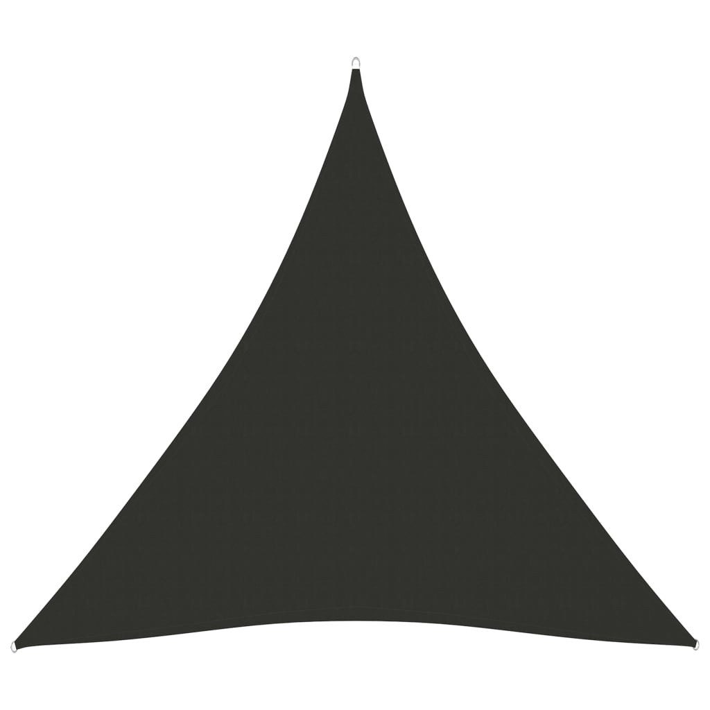 vidaXL Sonnensegel Sonnenschutz Sonnensegel Oxford-Gewebe Dreieckig 3x3x3 m Anthrazit Bes