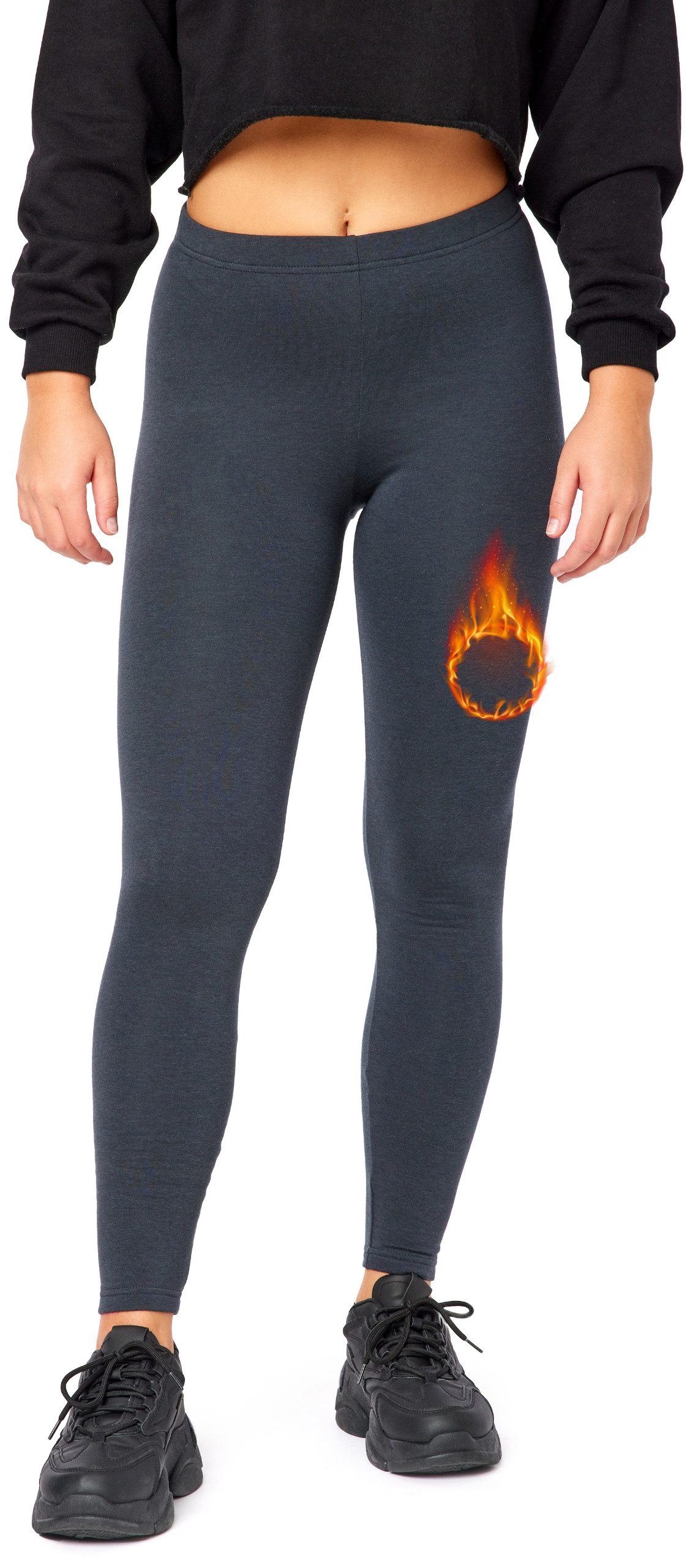Leggings Damen Thermohose Lang BLV50-320