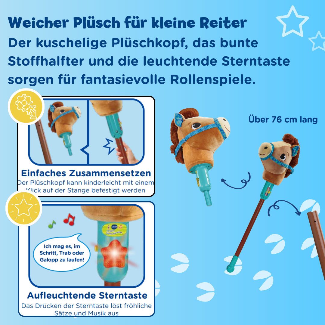 Vtech® Steckenpferd Vtech Baby, Galoppier-mit-mir-Pferdchen, mit Soundeffekten – Bild 5 von 5