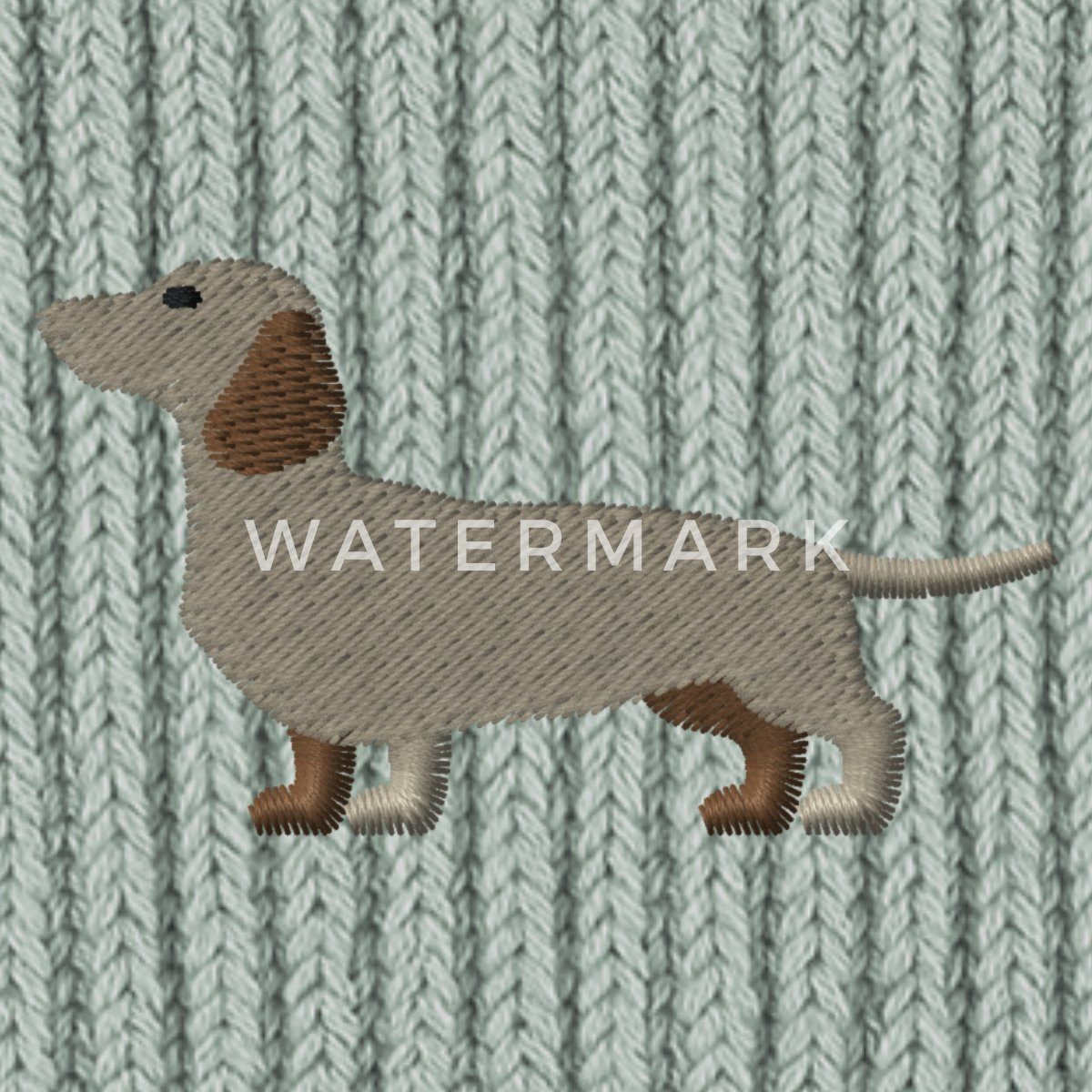 Spreadshirt Beanie Dackel Stickerei Fisherman Beanie Bio Mütze (1-St) günstig online kaufen