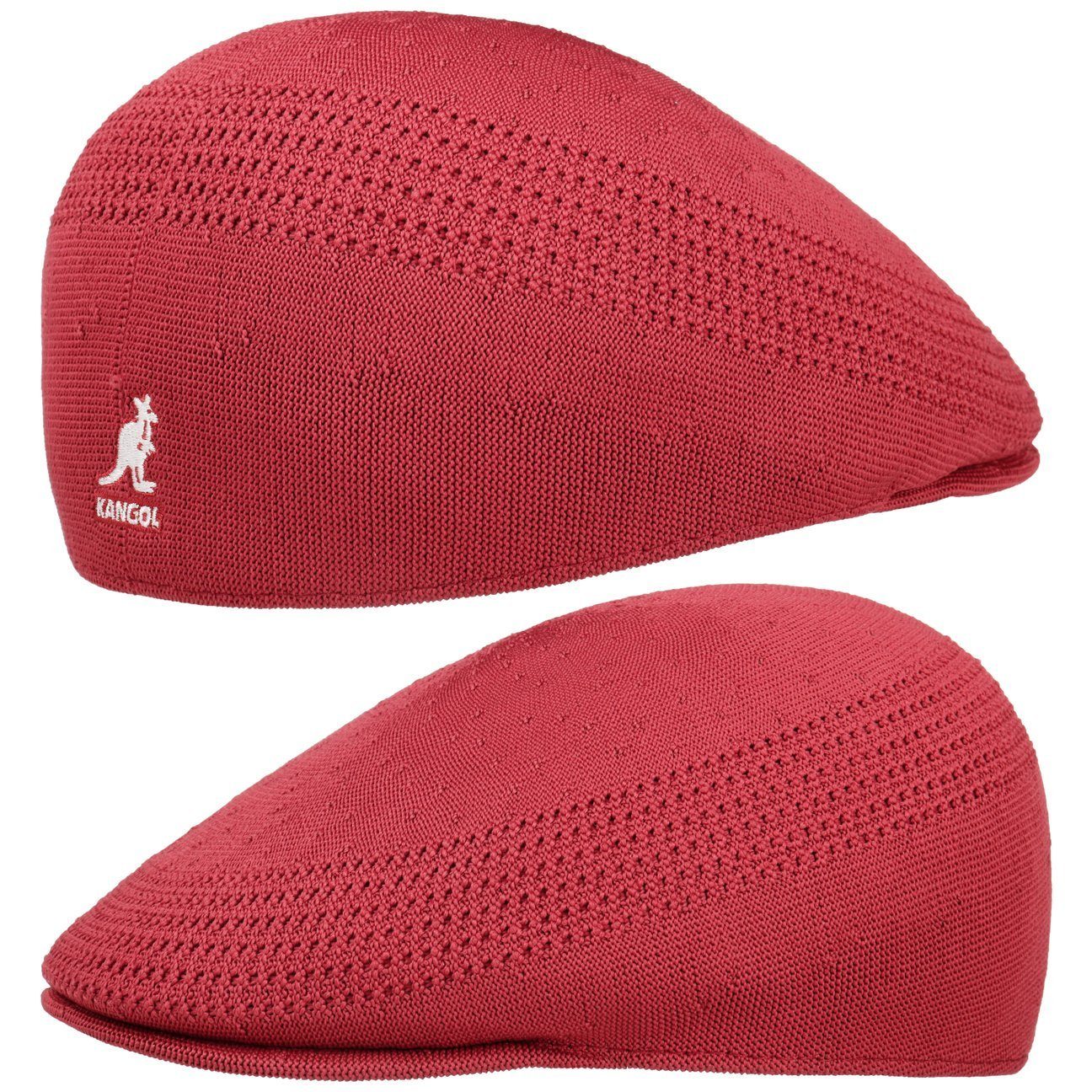 Flat Kangol Schirmmütze Cap (1-St) mit bordeaux Schirm