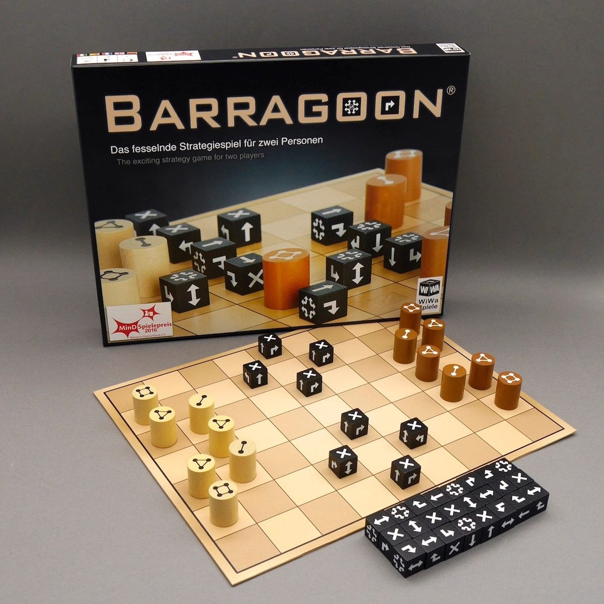 WiWa Spiele Spiel BARRAGOON - strategisches Brettspiel, Strategiespiel, Denkspiel