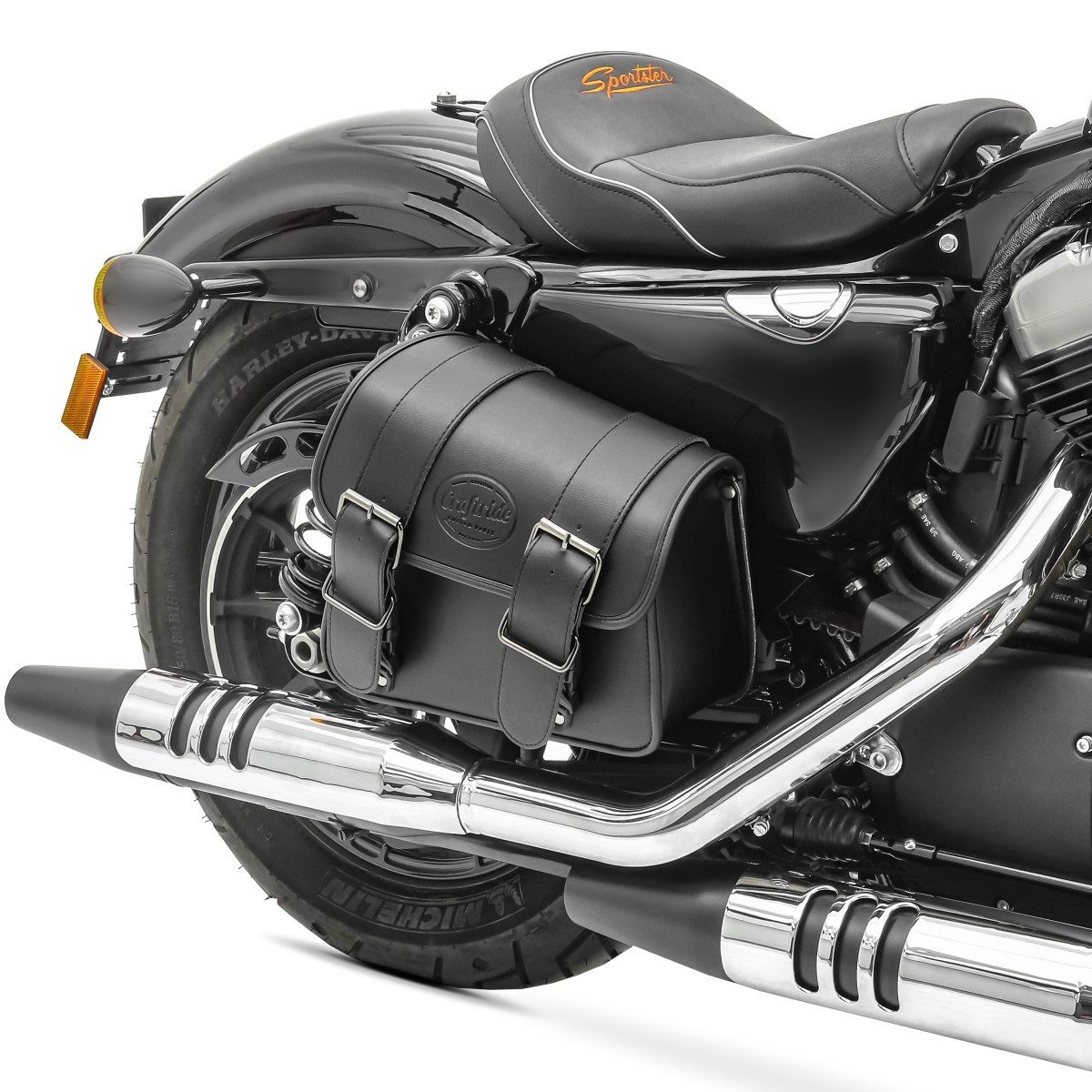 Craftride Satteltasche Satteltasche 8L für Triumph Speedmaster schwarz rechts