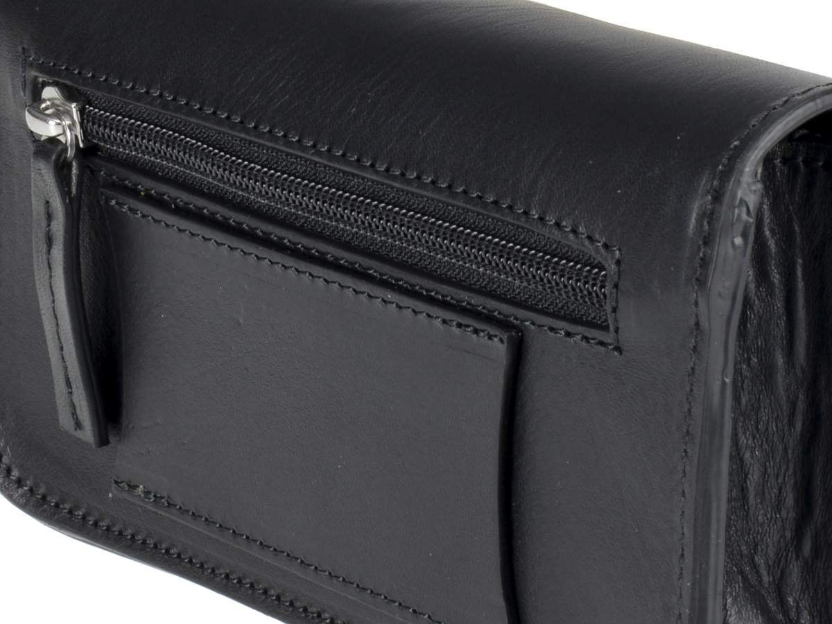 schwarz rustikales Hüfttasche, Gürteltasche Classic, Leder dickes 18x10cm, Ruitertassen Ledertasche