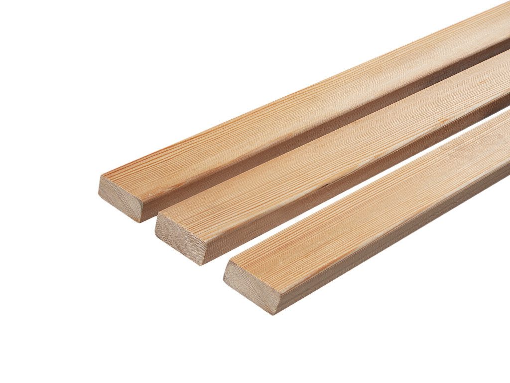 Woodtex Wandpaneel WOODTEX Holz Fassadenprofil Rhombus Natur Außenfassade, BxL: 6.8x300 cm