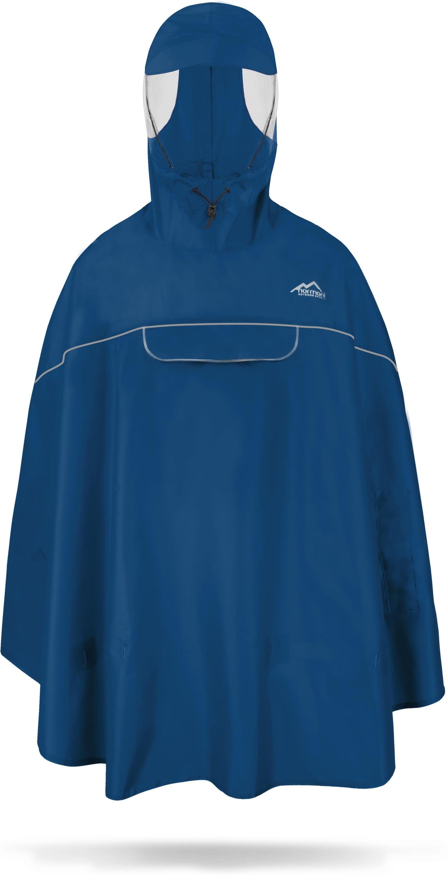 normani Regenponcho Regenponcho Sohra Wasserdichter Fahrradponcho mit Kapuze und Sichtfenster