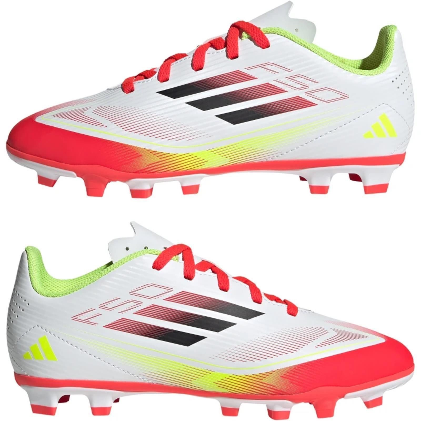 adidas Sportswear Adidas F50 Club FG/MG Fußballschuh Kinder weiß/rot/gelb 28 Fußballschuh (Paar)