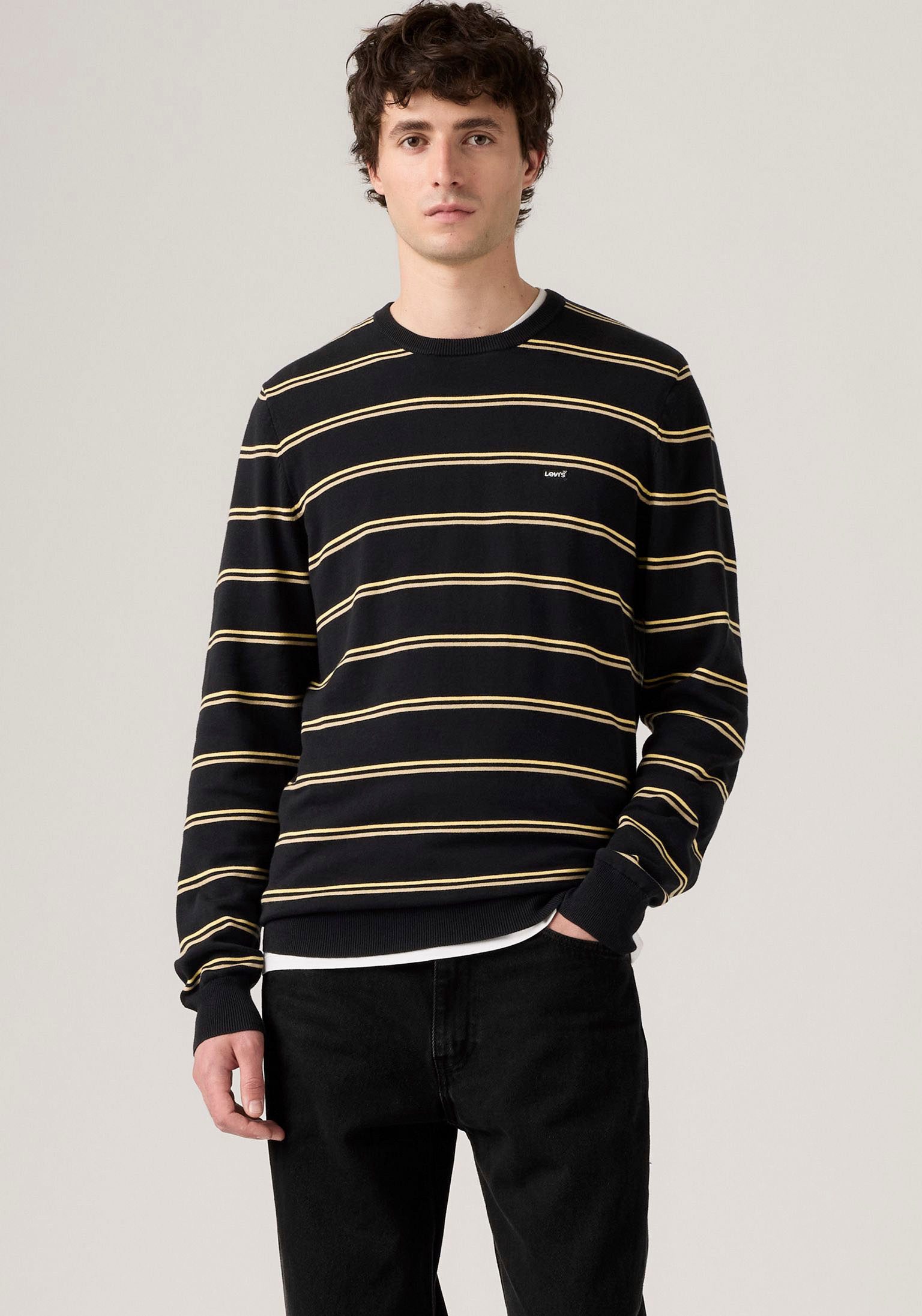 Levi's® Rundhalspullover Formstabiler Feinstrick dank Elasthan günstig online kaufen