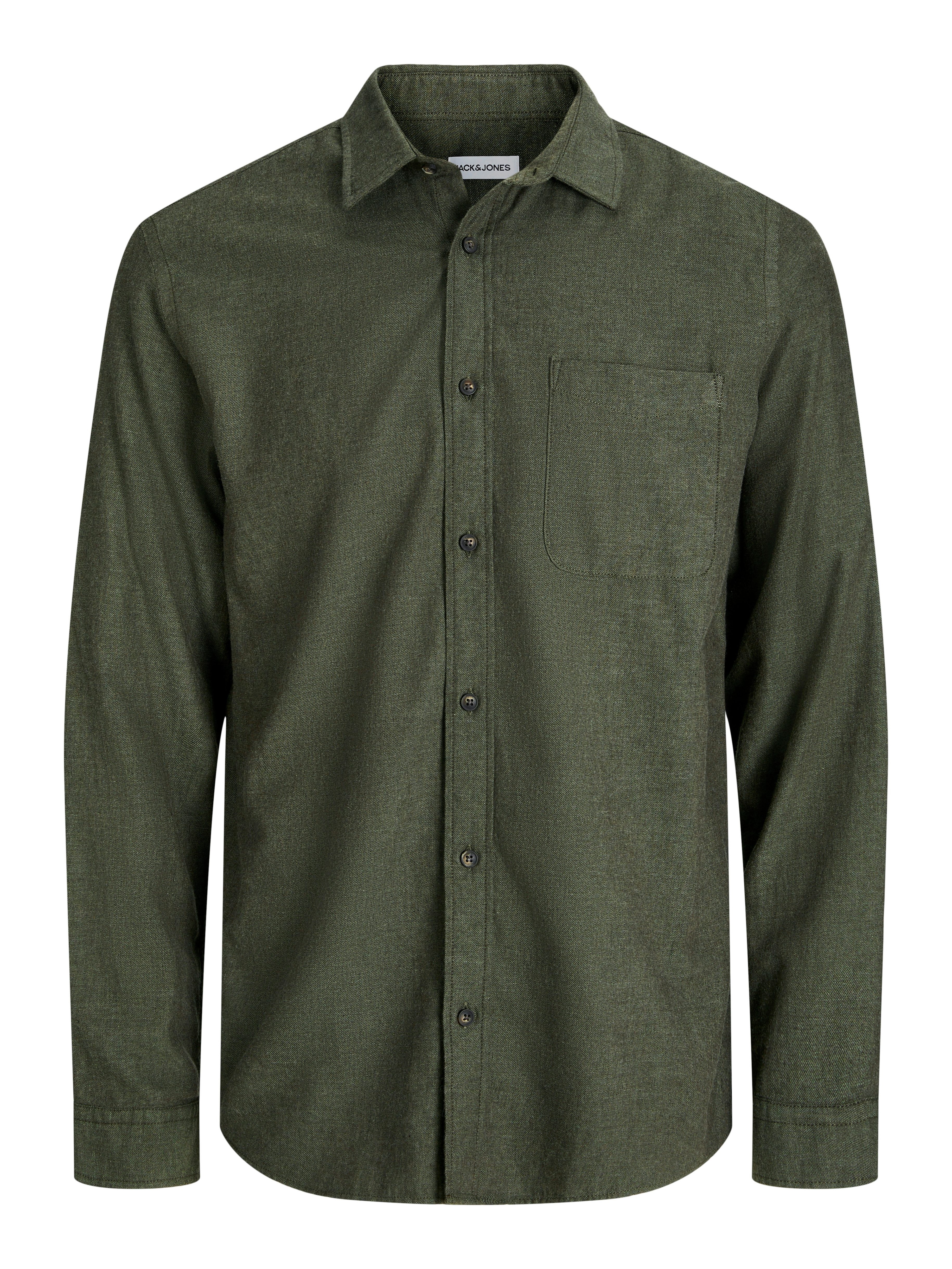 Jack & Jones Langarmhemd JJECLASSIC MELANGE SHIRT L/S NOOS – Bild 5 von 5