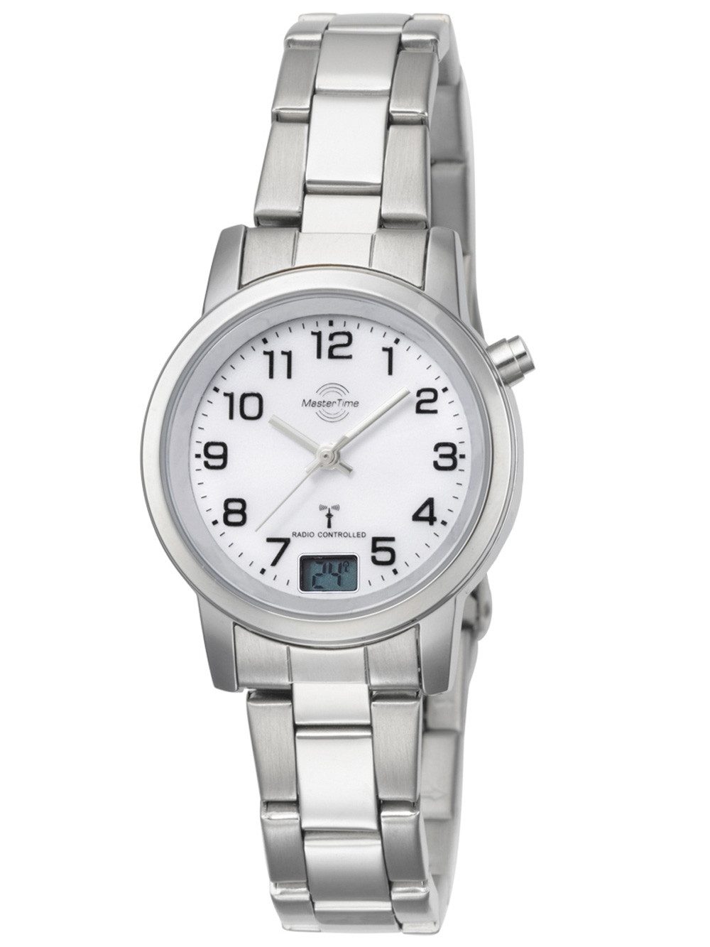 MASTER TIME Quarzuhr Master Time MTLA-10301-12M Funk Basic Series Damenuhr 34mm 3ATM Master Time MTLA-10301-12M Funk Basic Series Damenuhr 34mm 3ATM