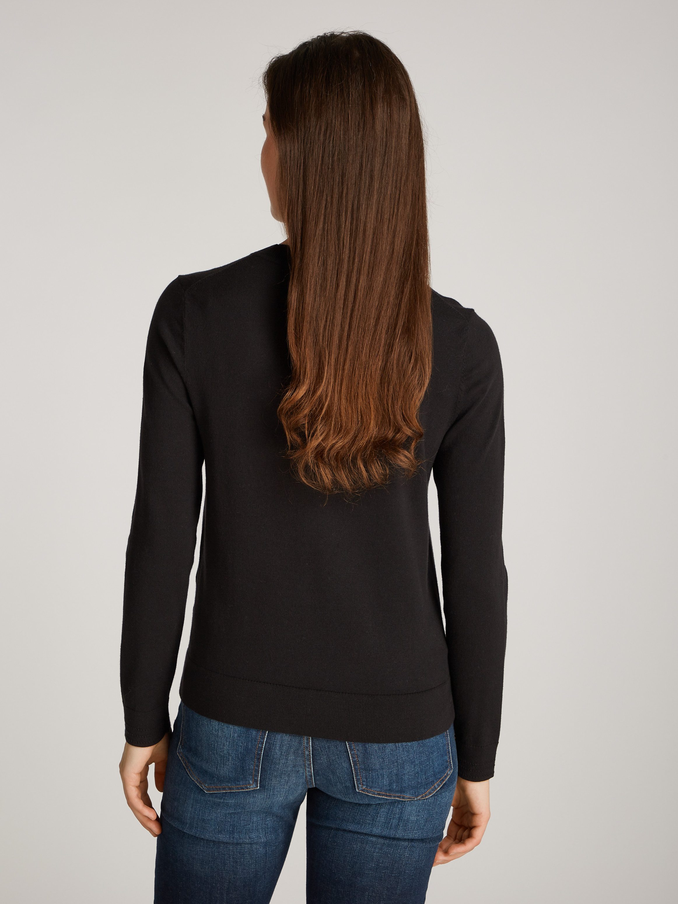Tommy Hilfiger Rundhalspullover CO JERSEY STITCH günstig online kaufen