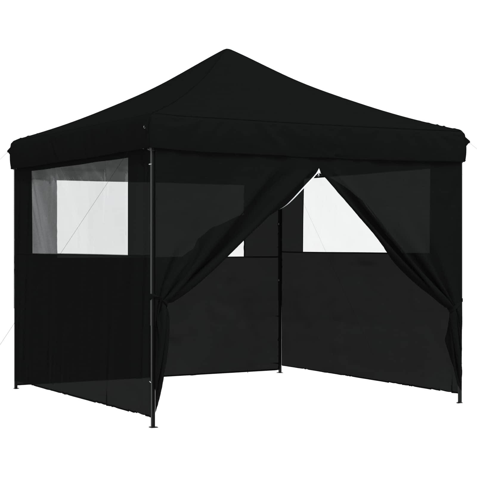 vidaXL Partyzelt Party-Zelt 292 x 292 x 315 cm Schwarz Oxford-Stoff