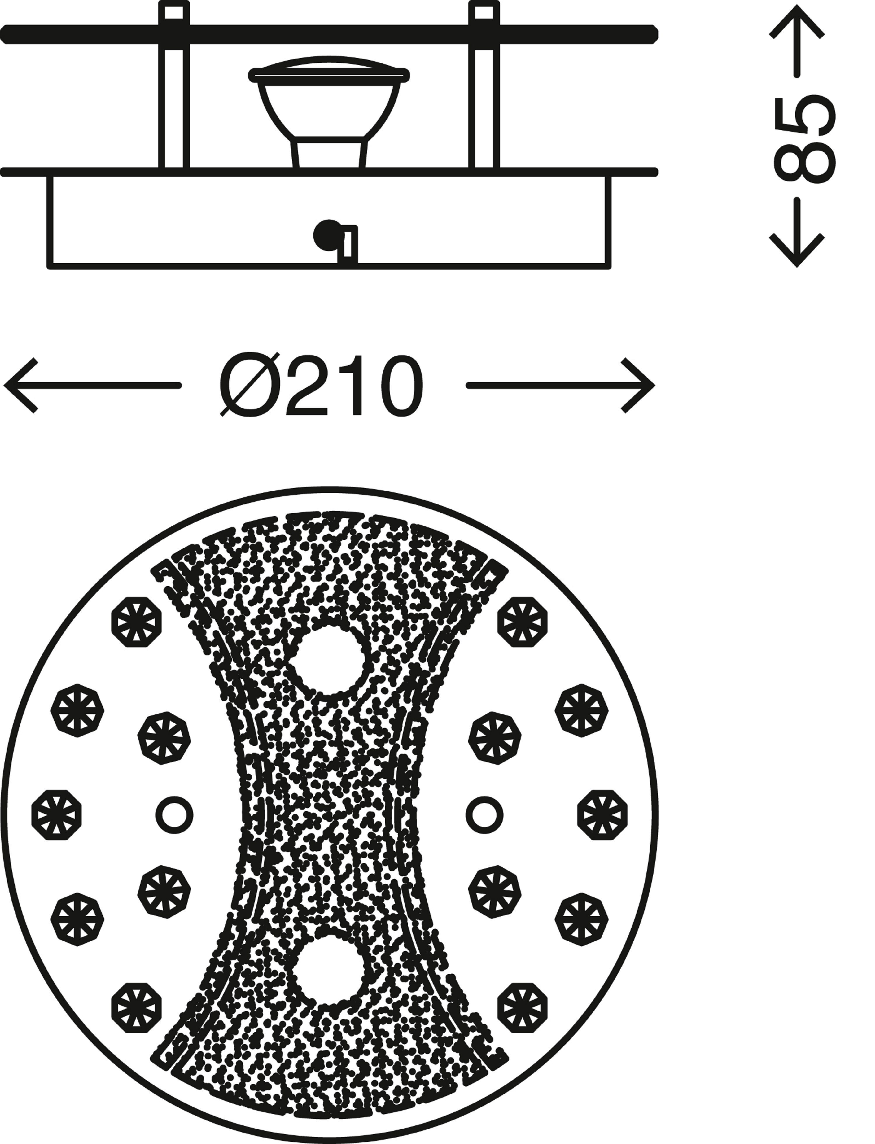 TRANGO LED Deckenstrahler, 3-flammig 3489-032 LED Deckenleuchte in Rund *EL günstig online kaufen