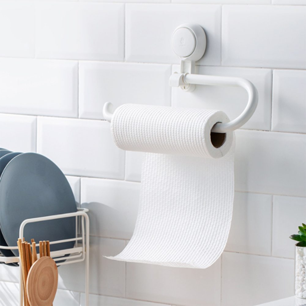 für Bohren,für Bad und Rollenpapier, ohne Toilettenpapierhalter Frischhaltefolie, Küche Haiaveng Toilettenpapierhalter