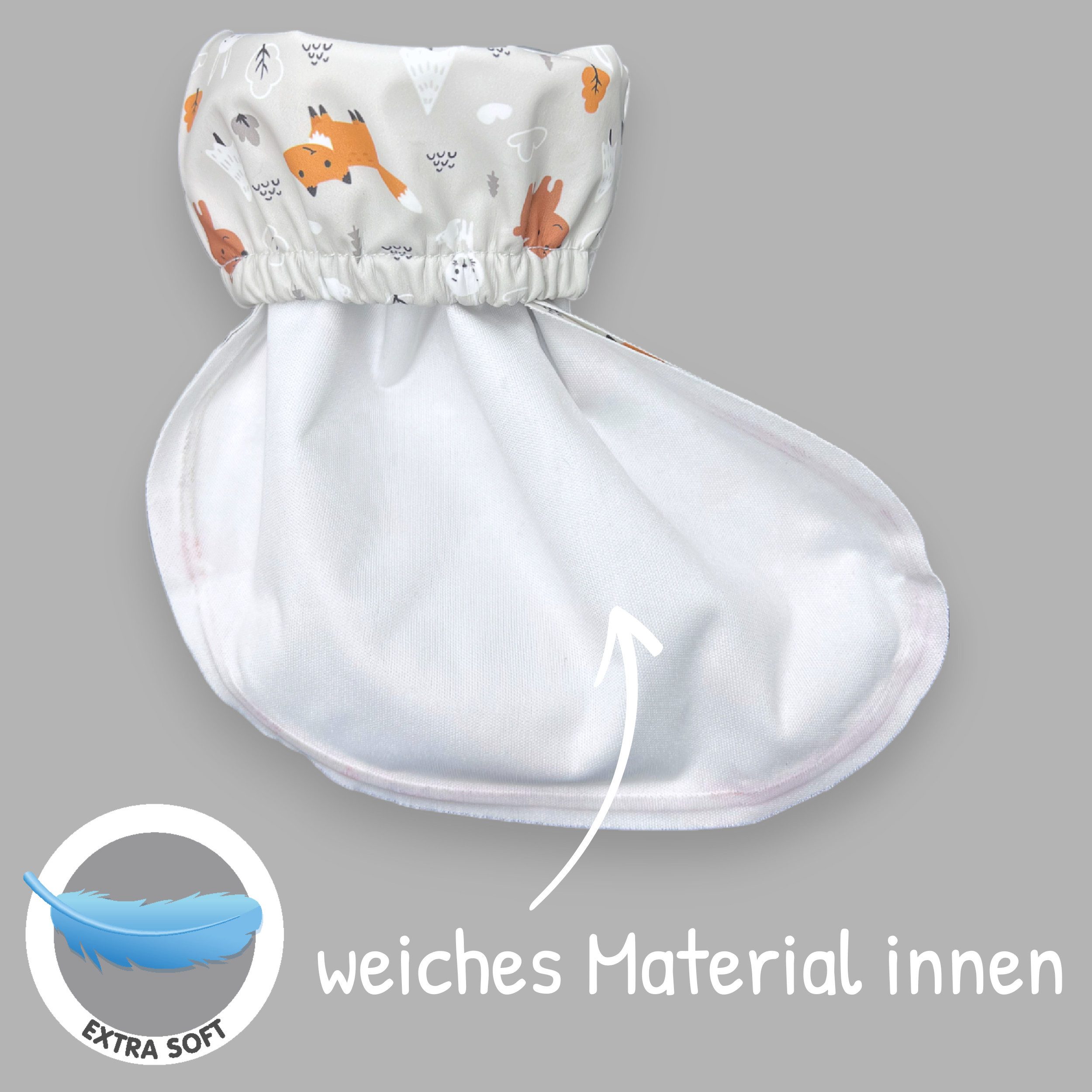 HECKBO Regenfüßlinge Füßlinge Baby ohne Futter verschiedene Motive Babystiefel – Bild 5 von 5