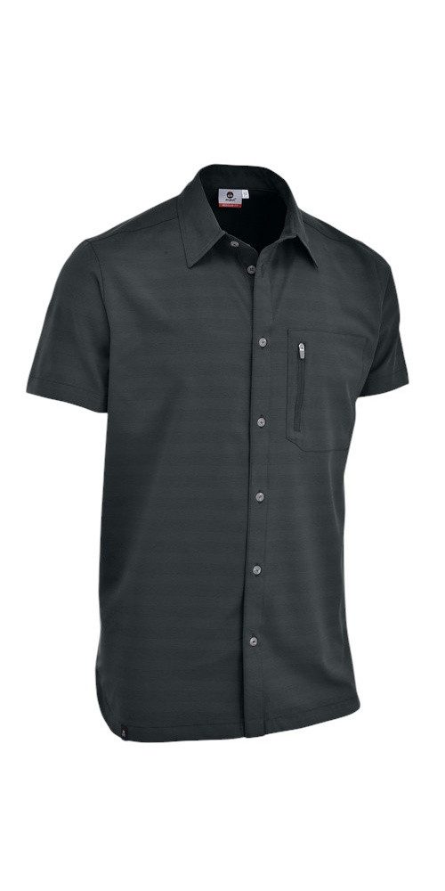 Maul Outdoorhemd Wanderhemd Irschenberg XT Kurzarm (mit Brusttasche) dunkelgrau Herren