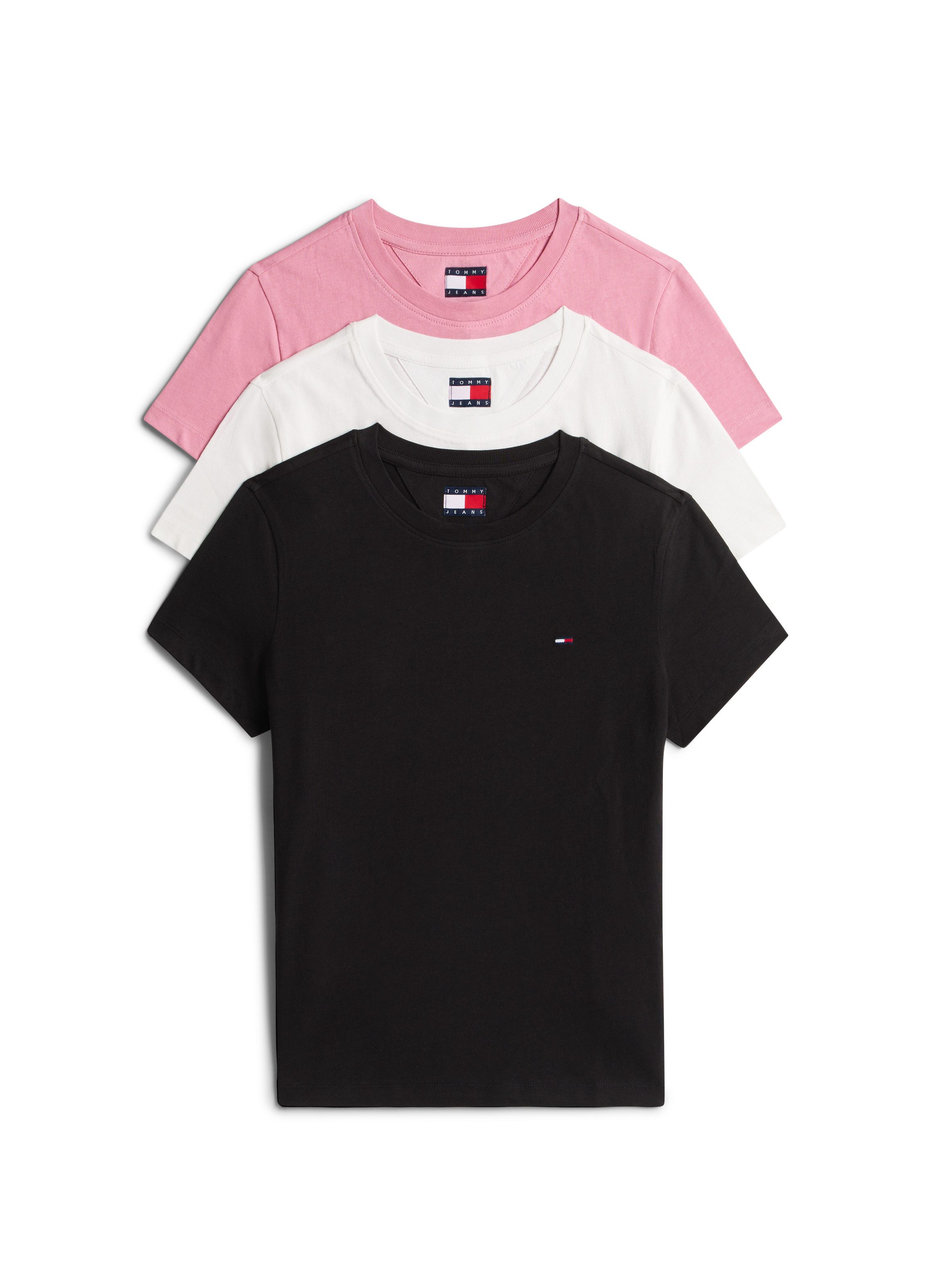 Tommy Jeans Kurzarmshirt TJW 3PACK C-NECK günstig online kaufen
