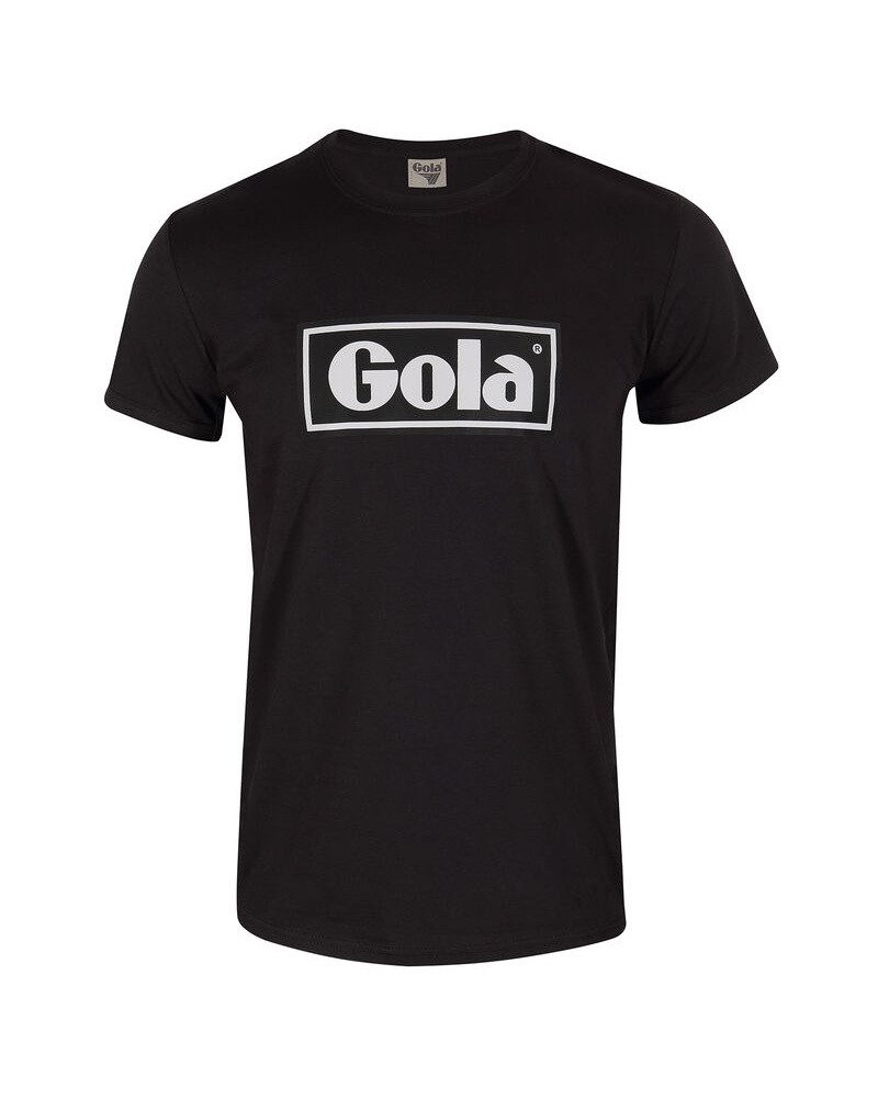 Gola T-Shirt Text Box Print (100% Baumwolle) schwarz Herren