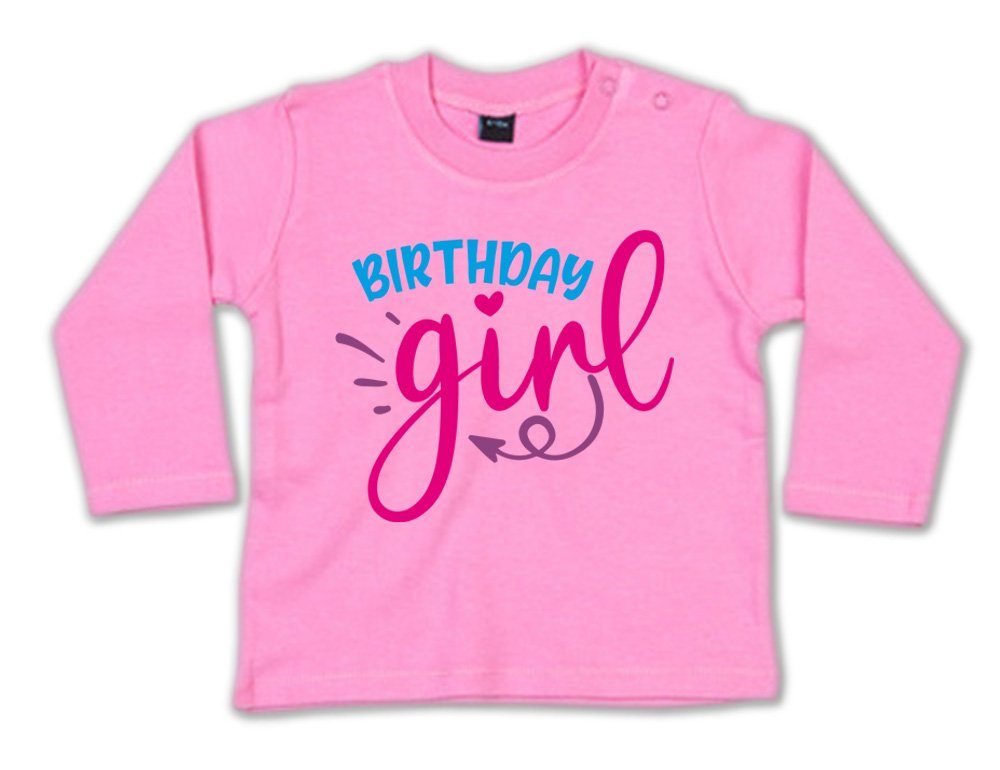 G-graphics Longsleeve Birthday Girl Baby Sweater, Baby Longsleeve T, mit Spruch / Sprüche, mit Print / Aufdruck, Geschenk zum Geburtstag