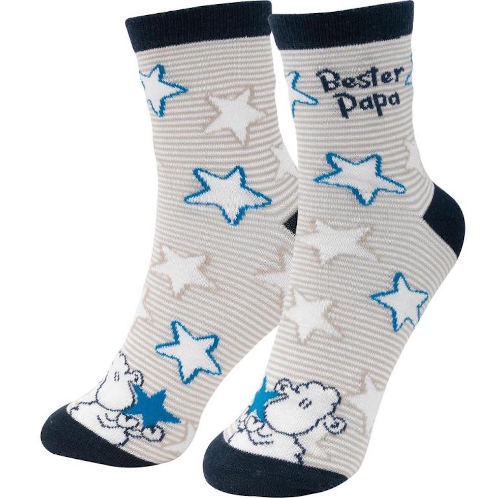 Sheepworld Freizeitsocken Zaubersocken "Bester Papa" blau/grau günstig online kaufen