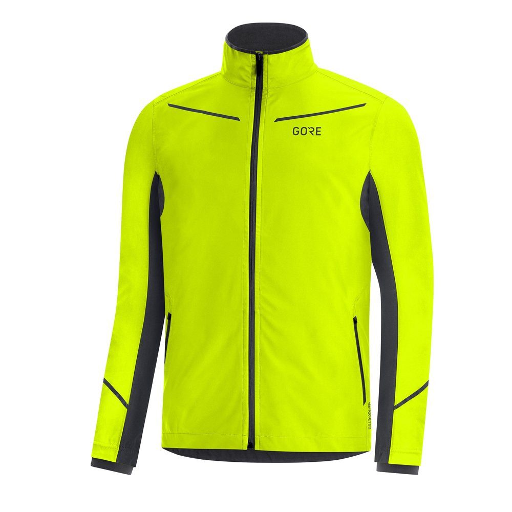 Laufjacke Gore Wear R3 GTX Partial Jacket Neon Yellow Black