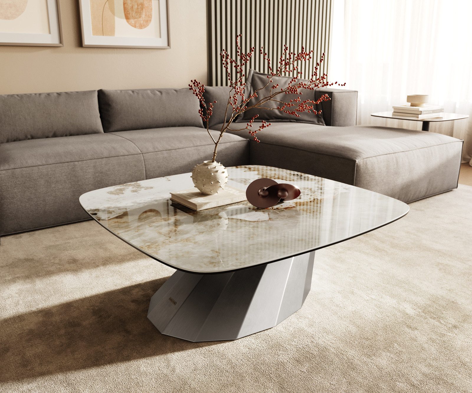 DELIFE Couchtisch Edge, Boot 90x90 cm günstig online kaufen