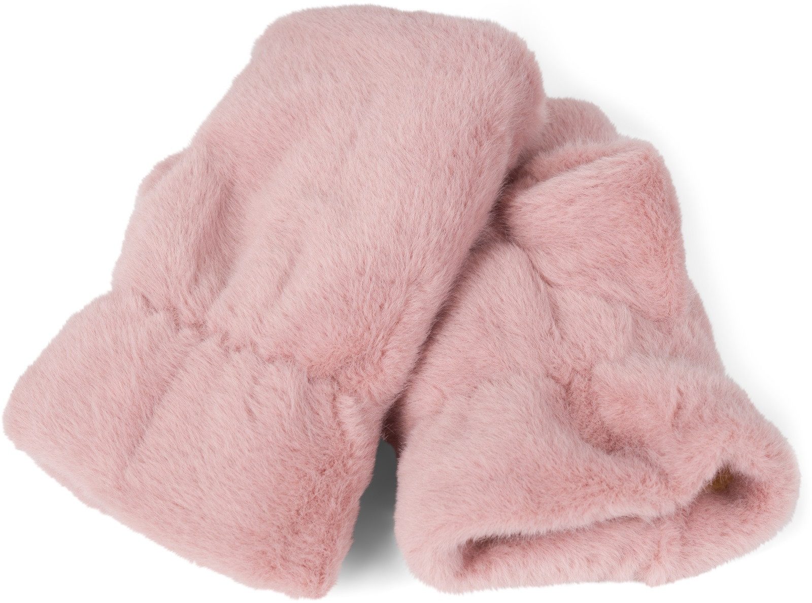 styleBREAKER Fleecehandschuhe Fingerlose Handschuhe Kunstfell Einfarbig günstig online kaufen