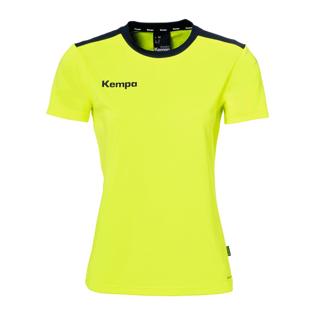 Trainingsshirt Emotion 27 (100% Polyester) gelb/marineblau Damen