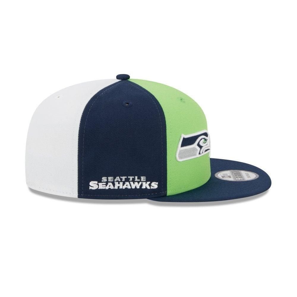 New Official Snapback 2023 9FIFTY Era Cap SEATTLE NFL SEAHAWKS Game Sideline Snapback Cap