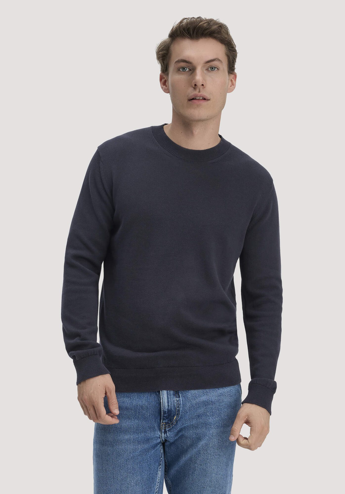 Hessnatur Strickpullover aus reiner Bio-Baumwolle (1-tlg)