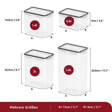 MULISOFT Vorratsdose 30er Set Vorratsdosen mit Deckel - Aufbewahrungsbox Küche, Polyprophylen (PP), (30-tlg)