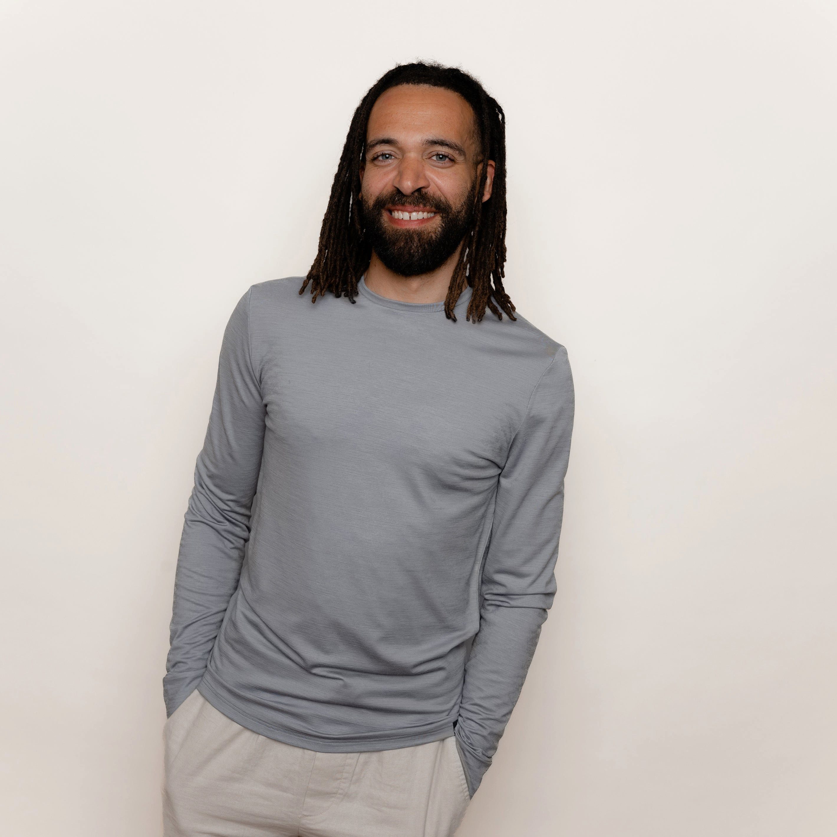 Tom Fyfe Longsleeve TOM FYFE Merino Longsleeve Herren Hellgrau / M günstig online kaufen