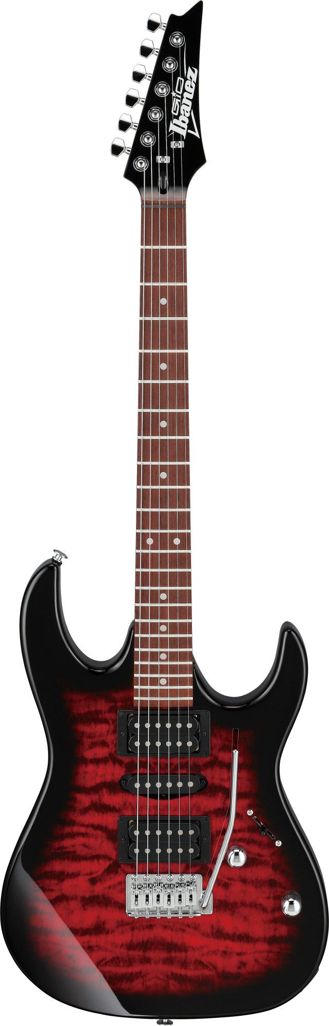 Ibanez E-Gitarre Rechtshänder Gitarre mit Transparent Red Burst Gloss Finish, RG, 2x Infinity R, 1x Infinity RS (HSH)