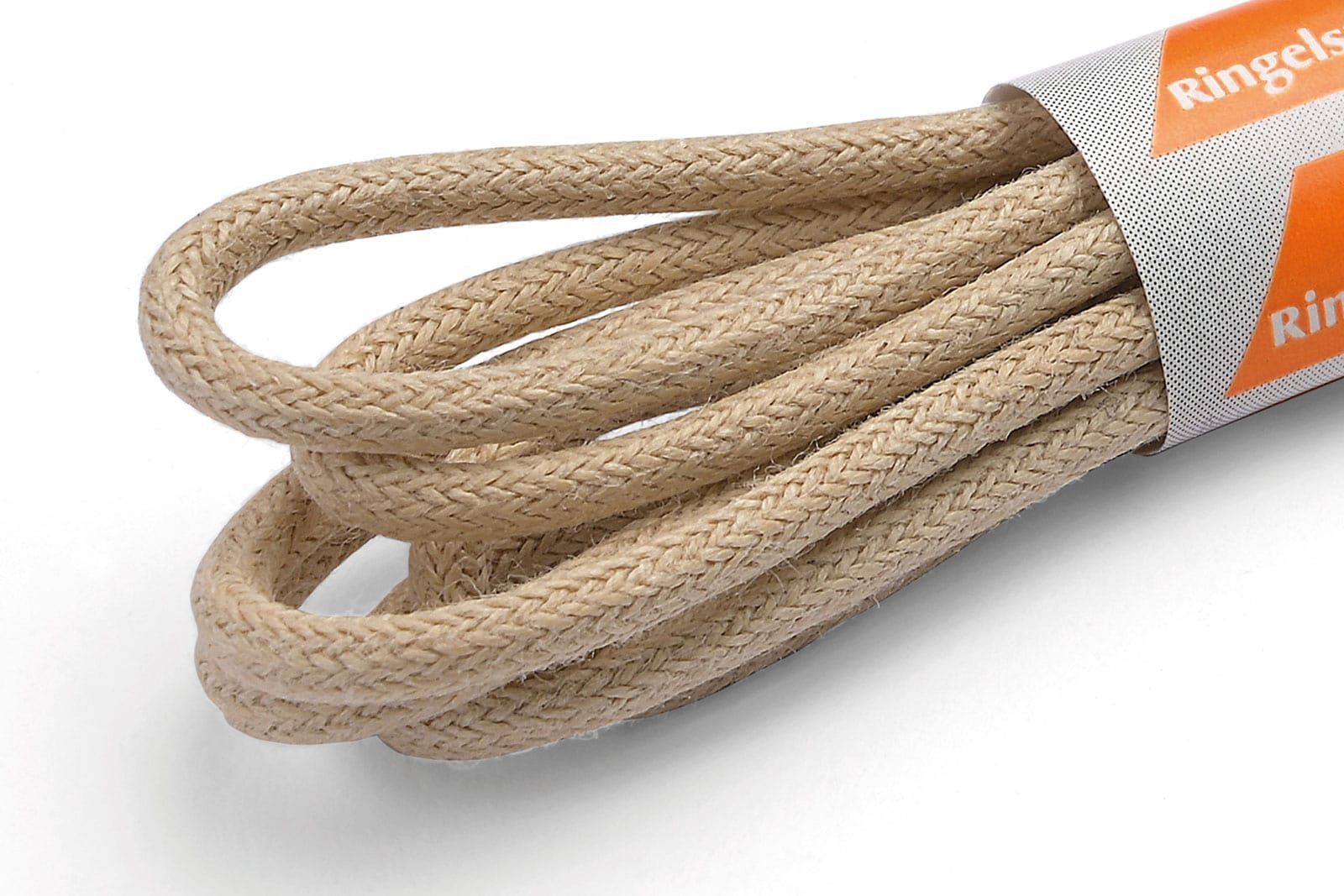 Ringelspitz Schnürsenkel perfekt für elegante Schuhe und kleine Ösen, - Rund, medium und gewachst - Ø 2,5 mm