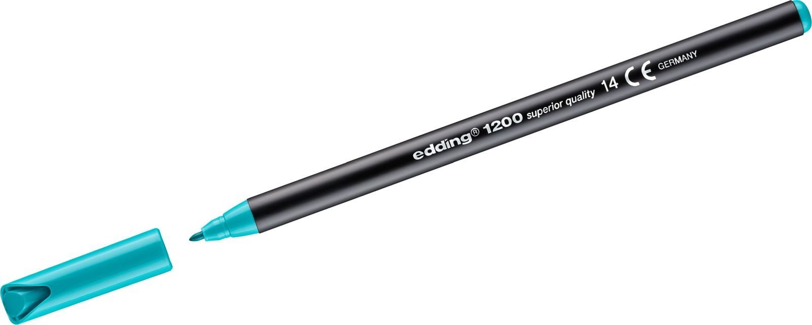 edding Filzstift Fasermaler edding 1200 colourpen 1mm türkis