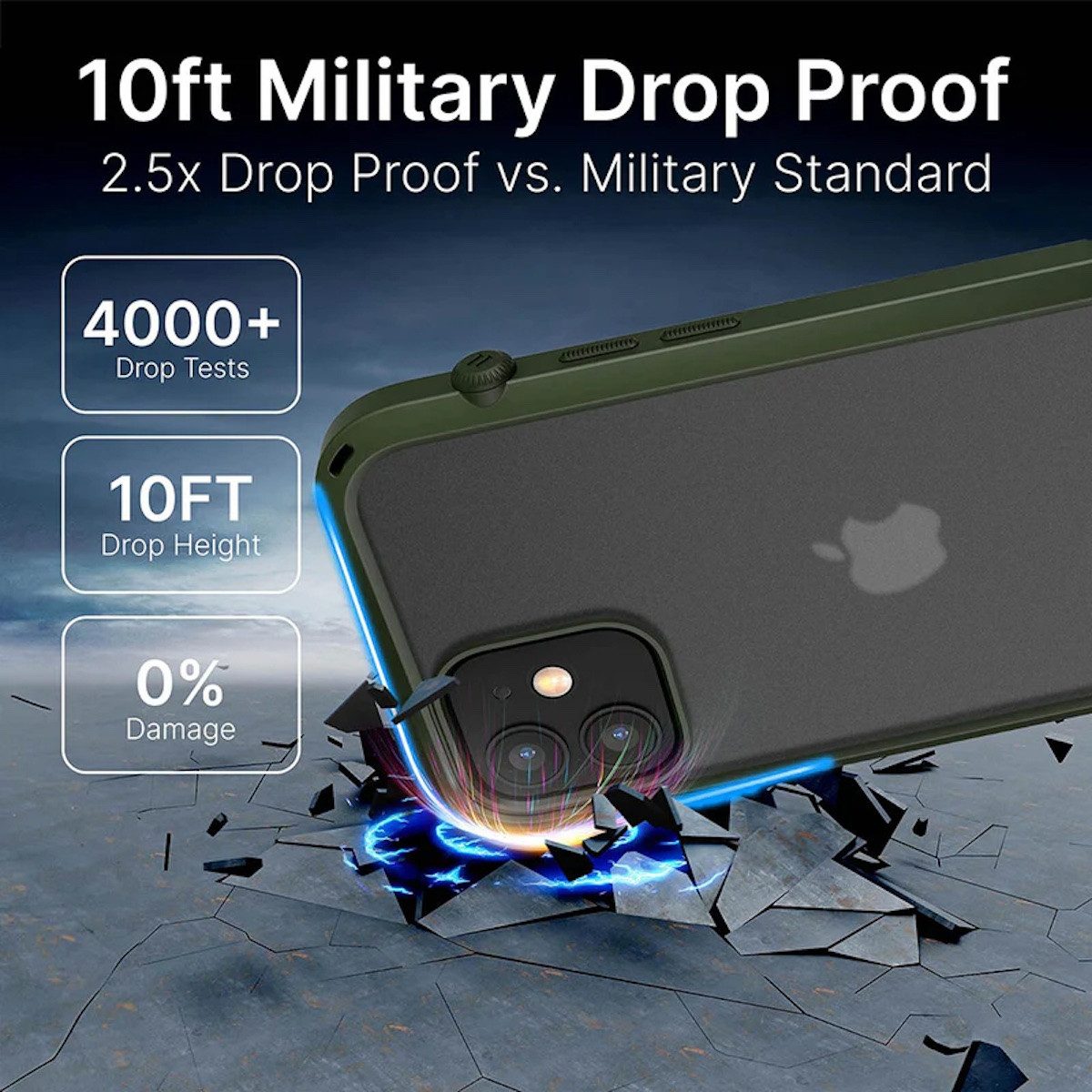 Catalyst Smartphone-Hülle Influence Case, für iPhone 12 Mini, Army Green