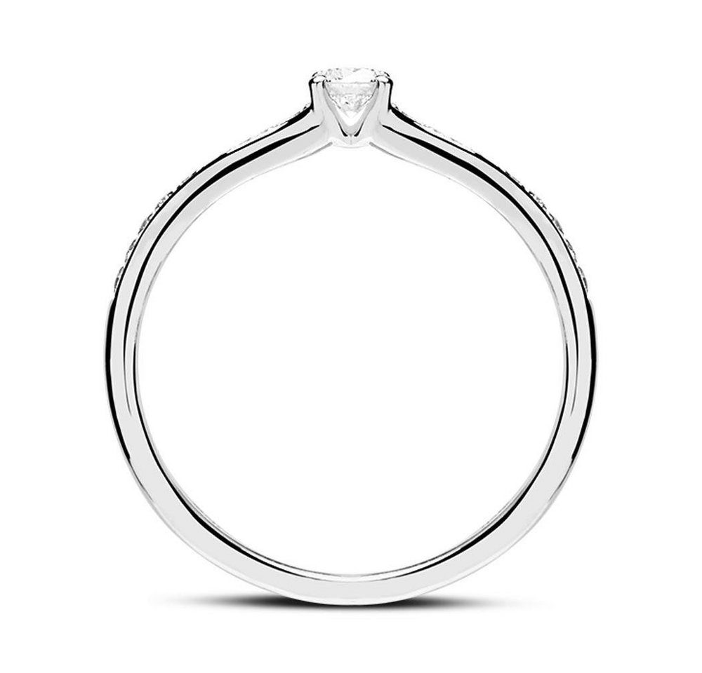 Unique Goldring 14K Weißgold Verlobungs... Unique Goldring 14K Weißgold Verlobungs...