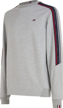 Tommy Hilfiger Sport Sweatshirt TEXTURED TAPE CREW mit Tommy Hilfiger Logoband über Schultern und Oberarmen