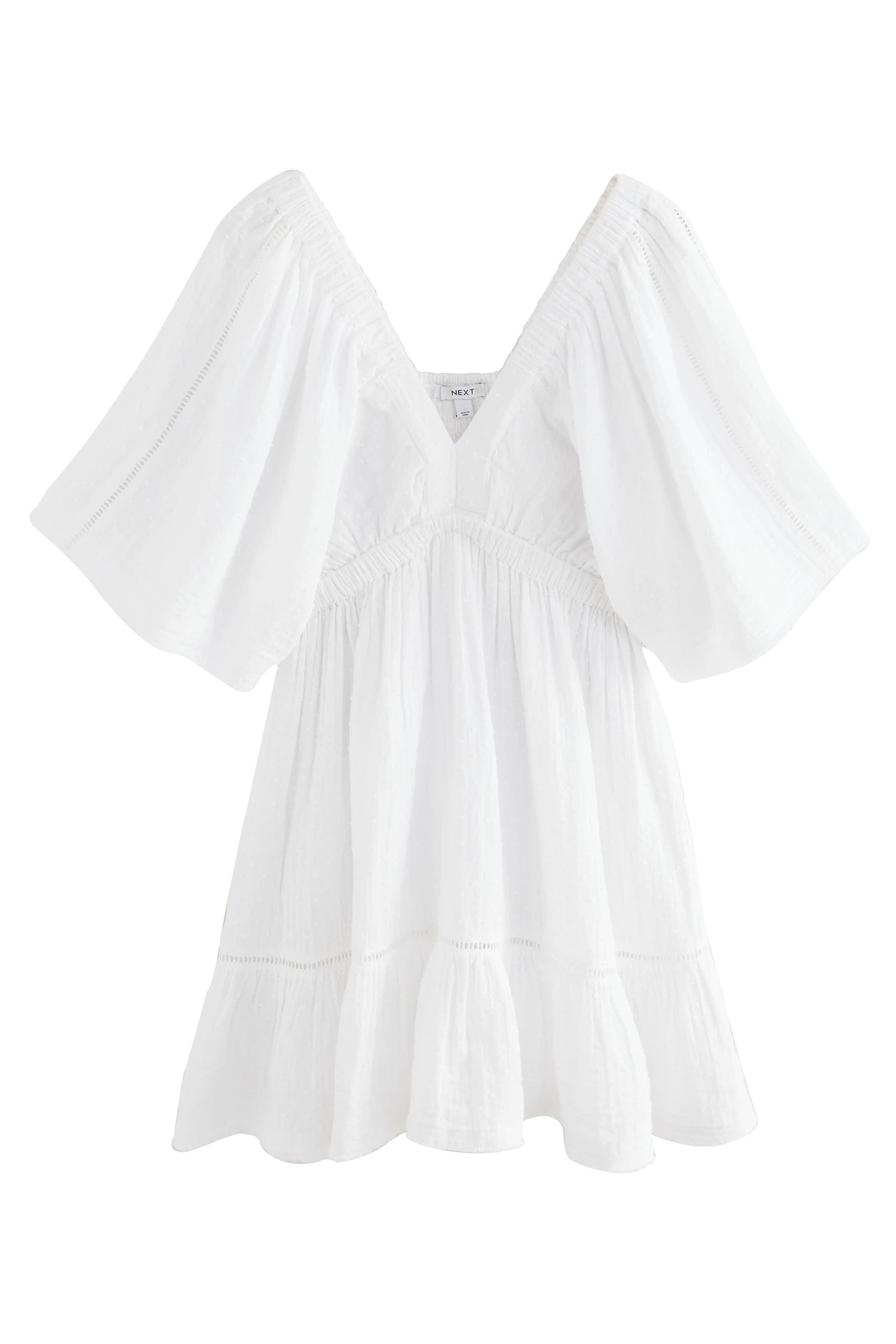 Next Minikleid Strukturiertes Minikleid aus 100 günstig online kaufen