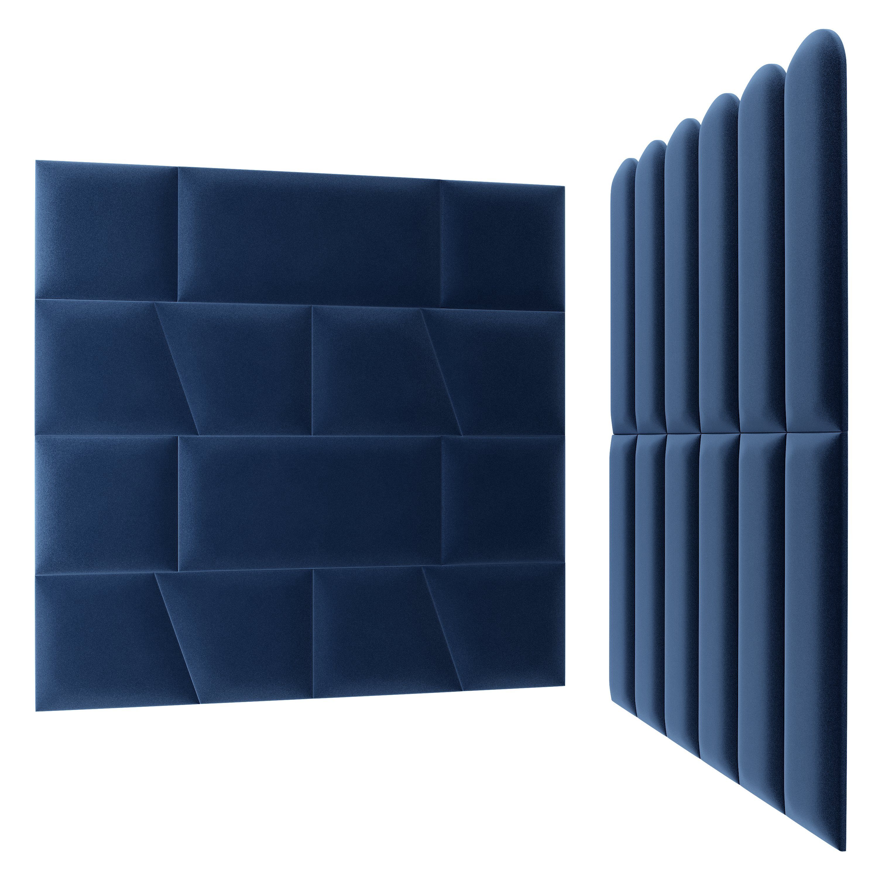 sossai® 3D Wandpaneel Wandpolster Wandverkleidung gepolstert Toppa, BxL: 15x60 cm, (1-tlg)