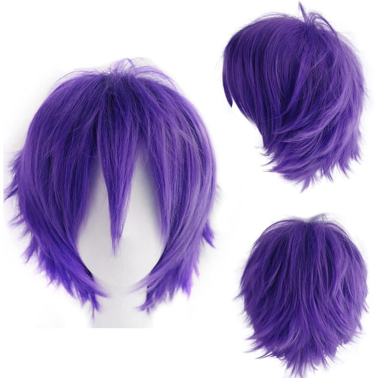 Kostüm-Perücke Perücke Cosplay Anime Unisex Synthetisch Kurz Kostüm Lila