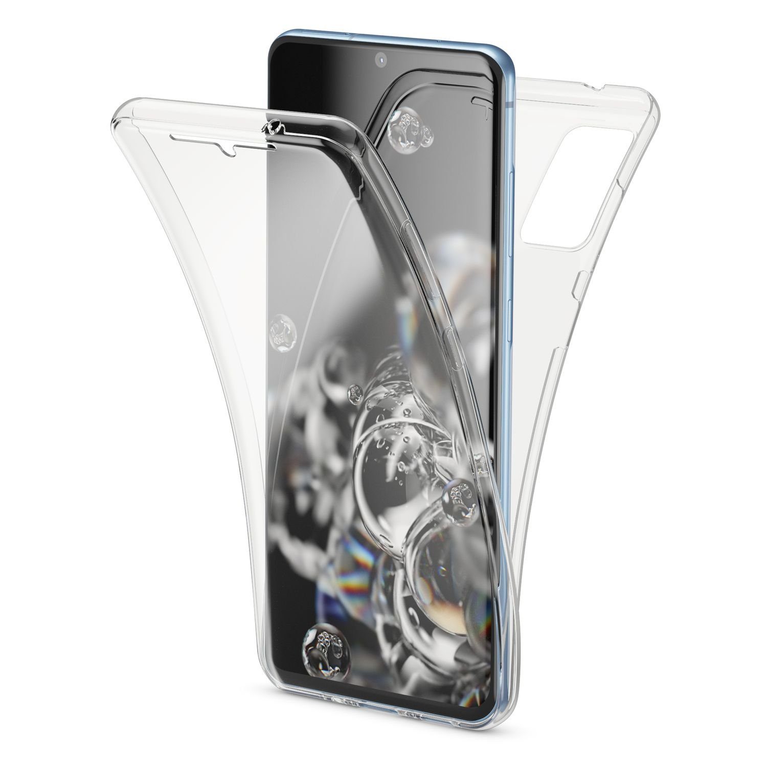 NALIA Klare 360 Grad Hülle, Full Cover, Samsung, Galaxy S24 Ultra,  Transparent