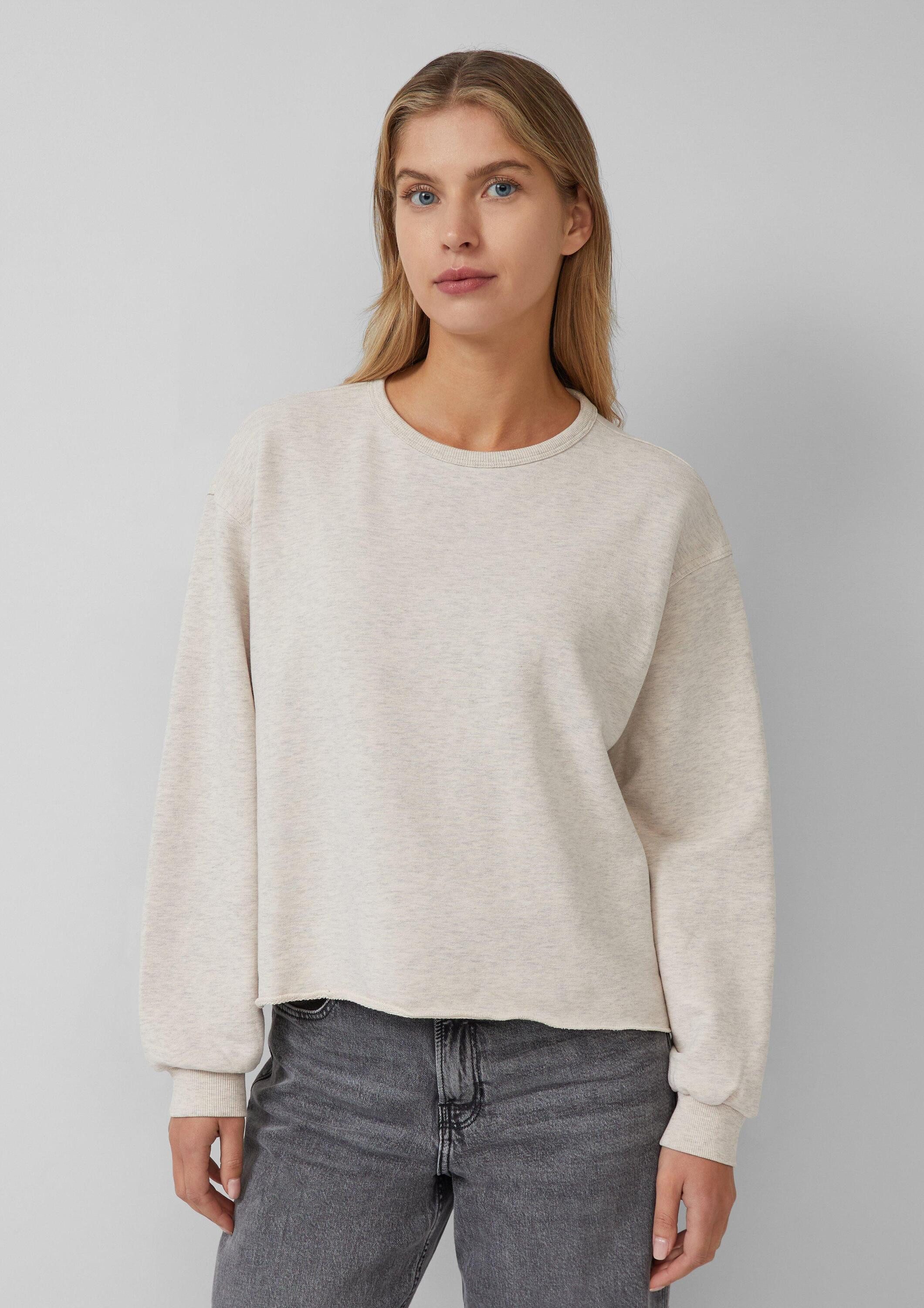s.Oliver Sweatshirt Sweatshirt Sweatshirt im Relaxed Fit mit Rollsaum günstig online kaufen