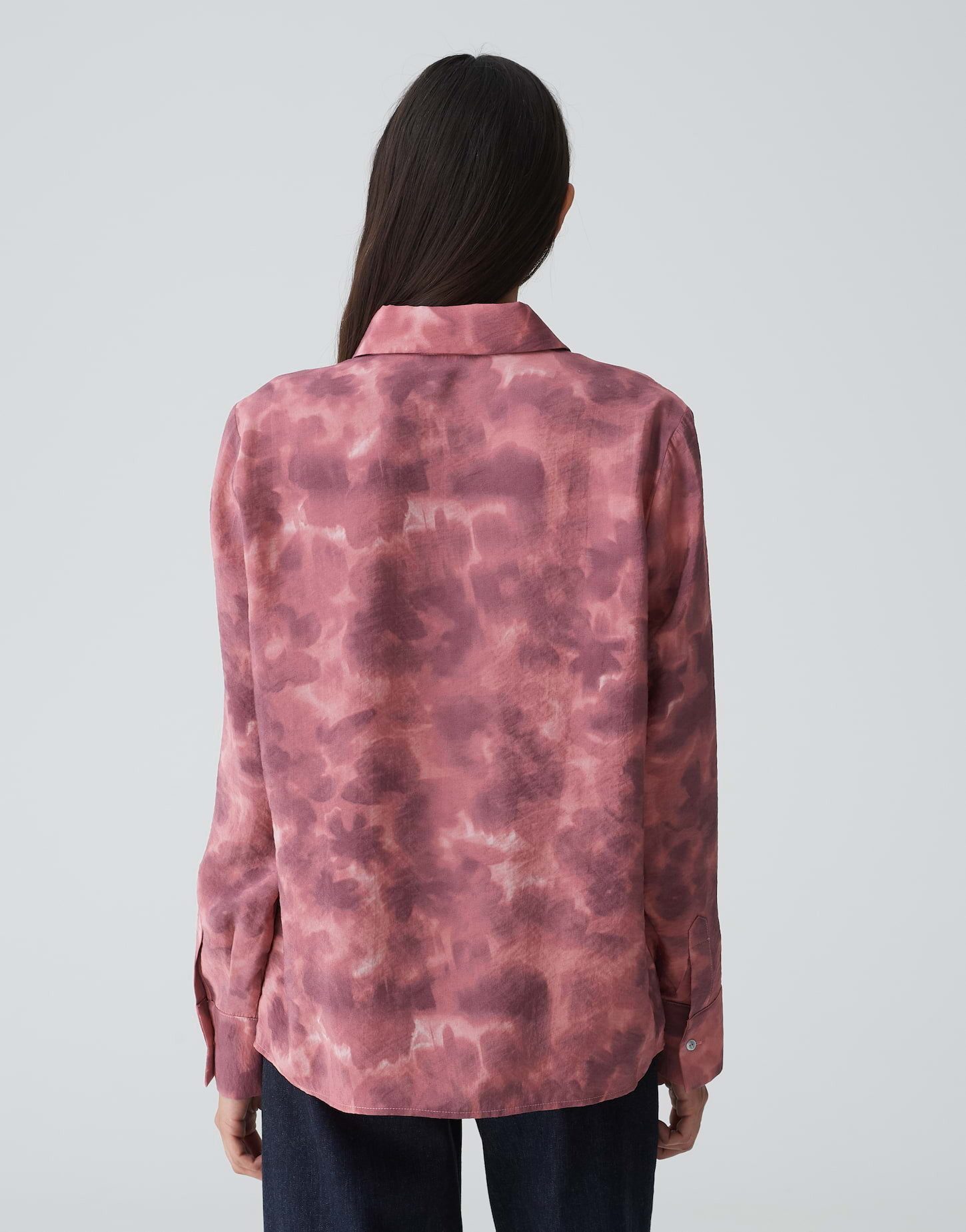 OPUS Hemdbluse Hemdbluse FALKINA FADED Regular aus Modal Mix