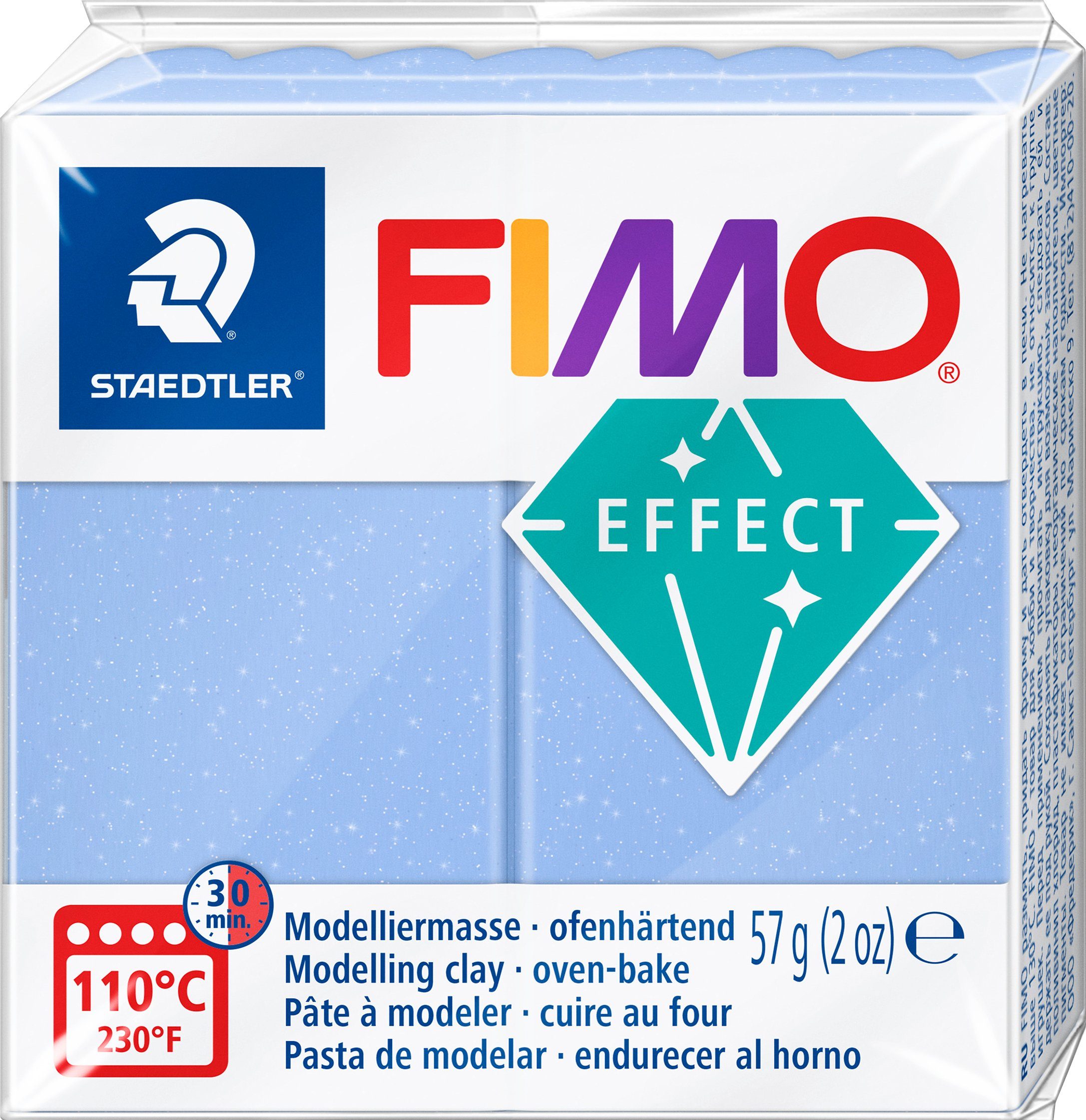FIMO Modelliermasse Effect, 57 g Blau-Achat