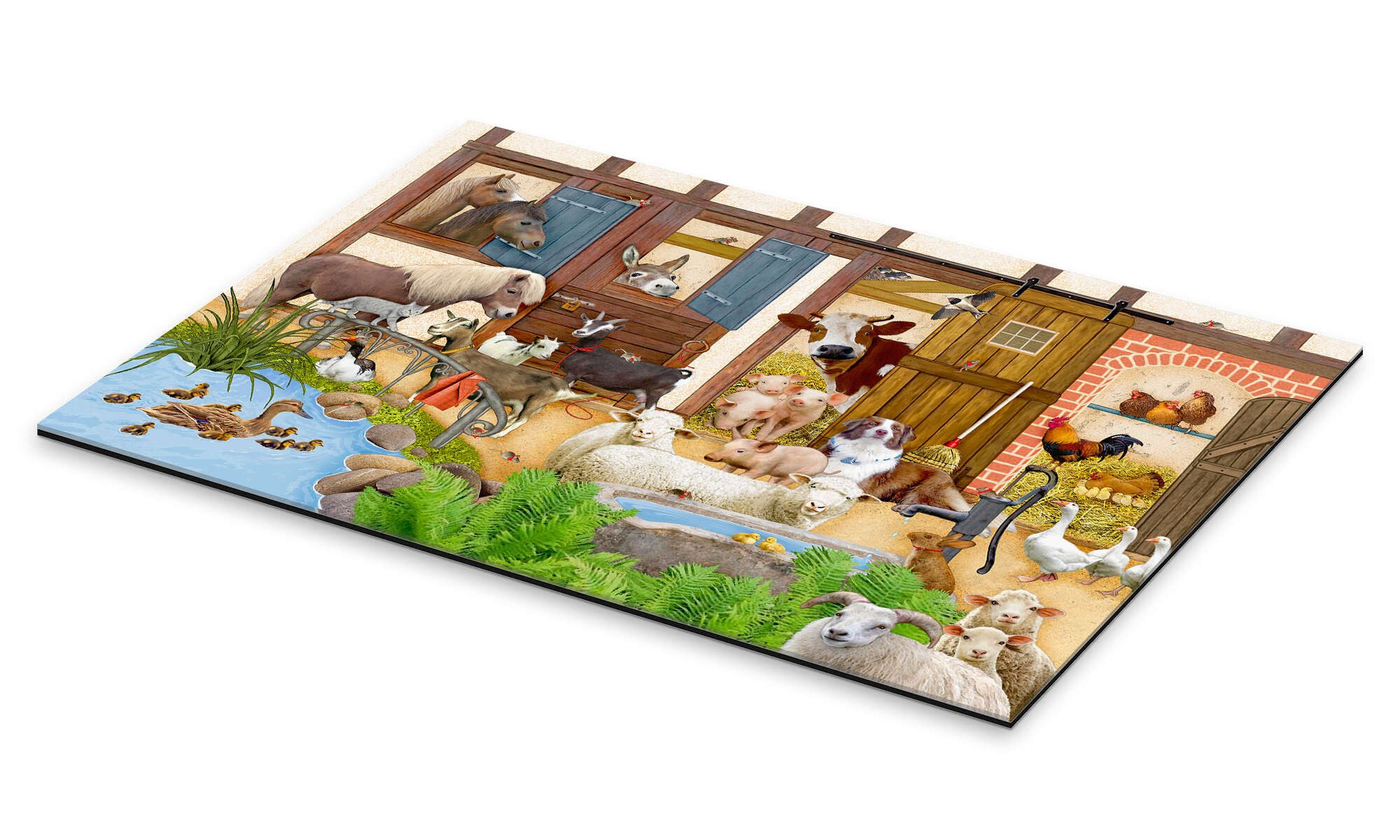 Posterlounge Wandbild Tiere auf dem Bauernhof, günstig online kaufen